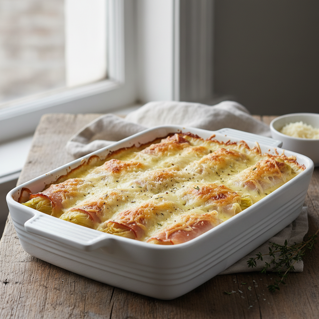 Endives au jambon