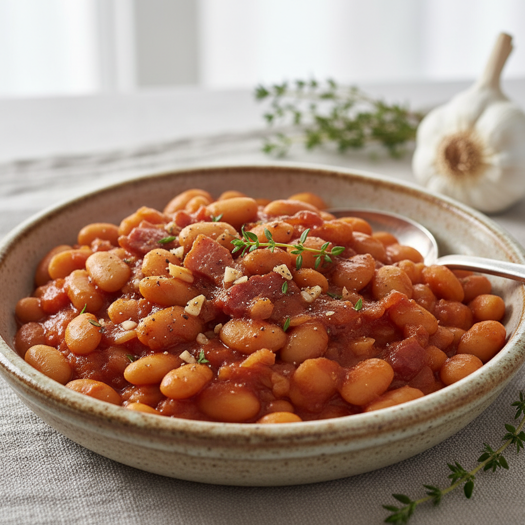 Haricots blancs à la tomate