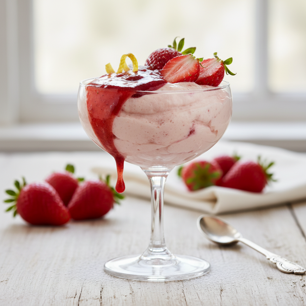 Mousse de fraises