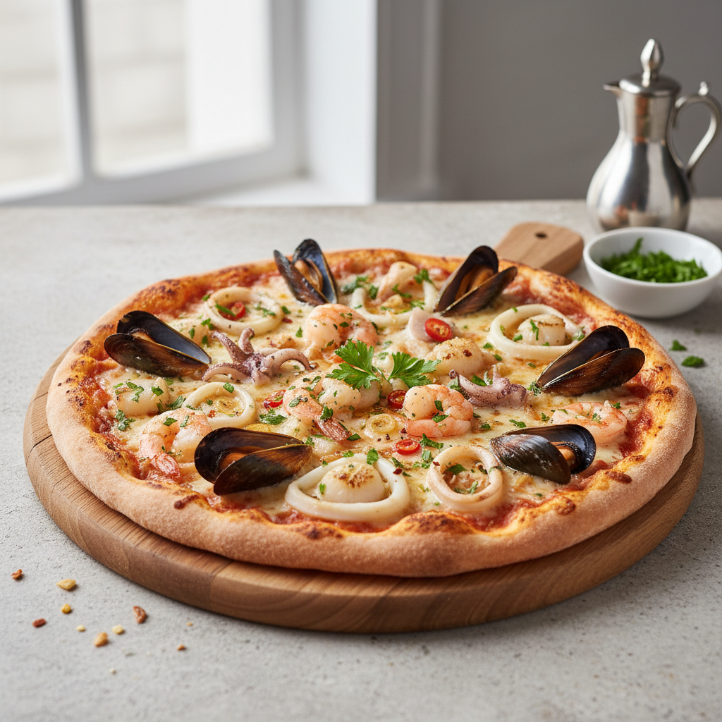 Pizza aux fruits de mer