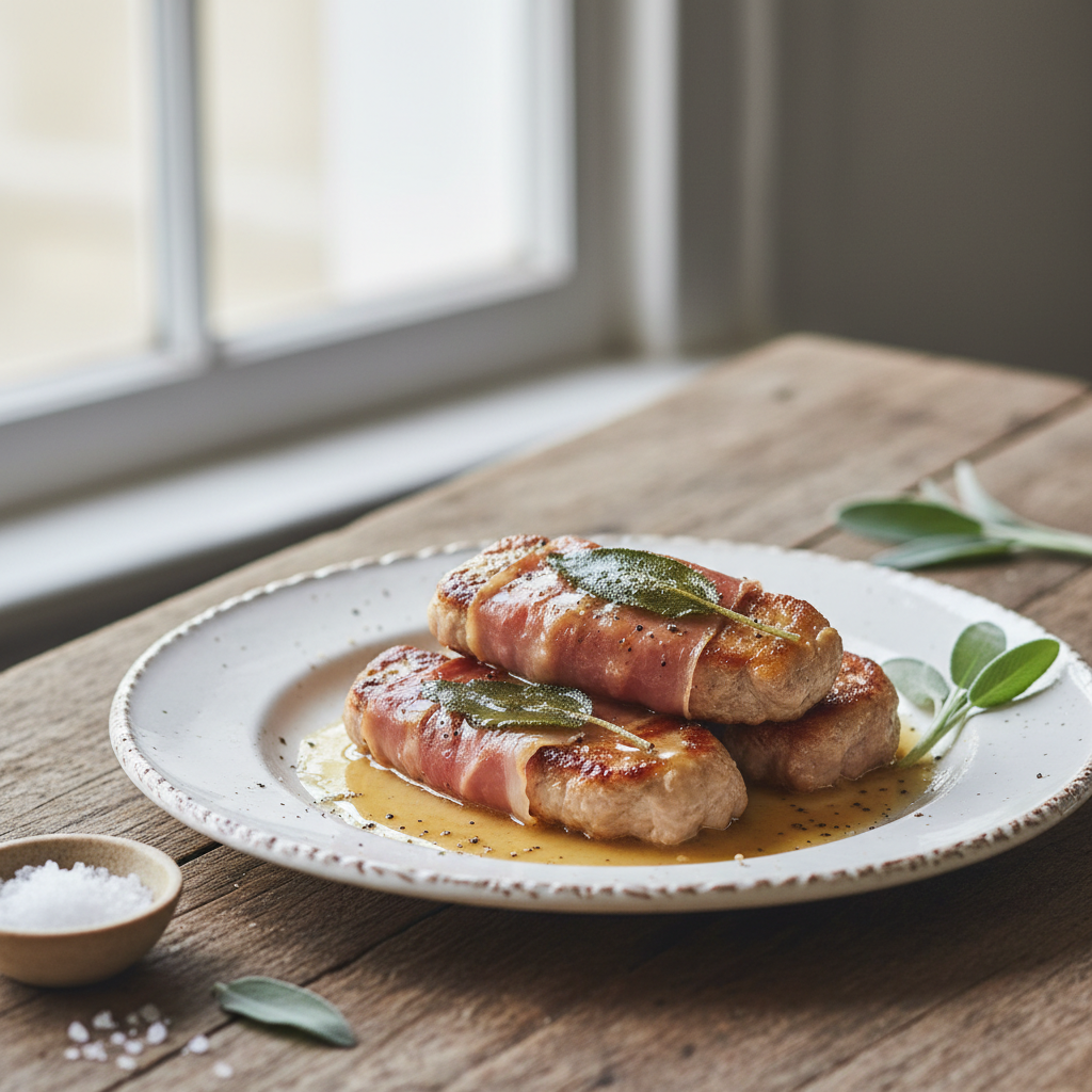 Saltimbocca de veau à la sauge