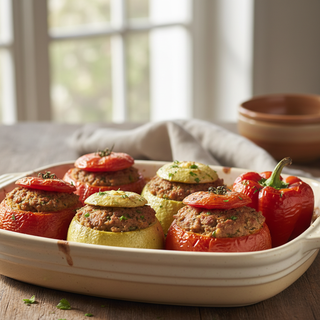 Tomates et autres légumes farcis