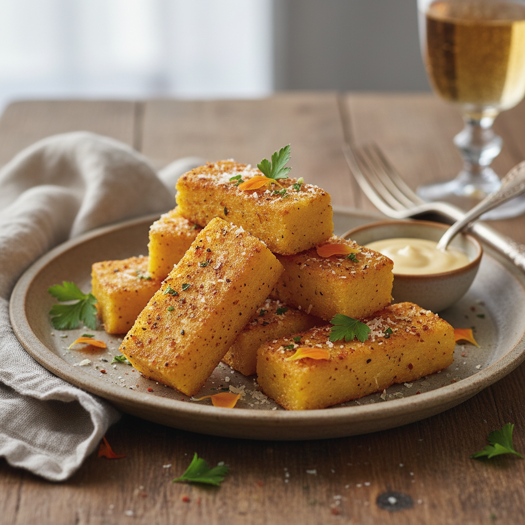 Palets de polenta et cajuns grillés Airfryer