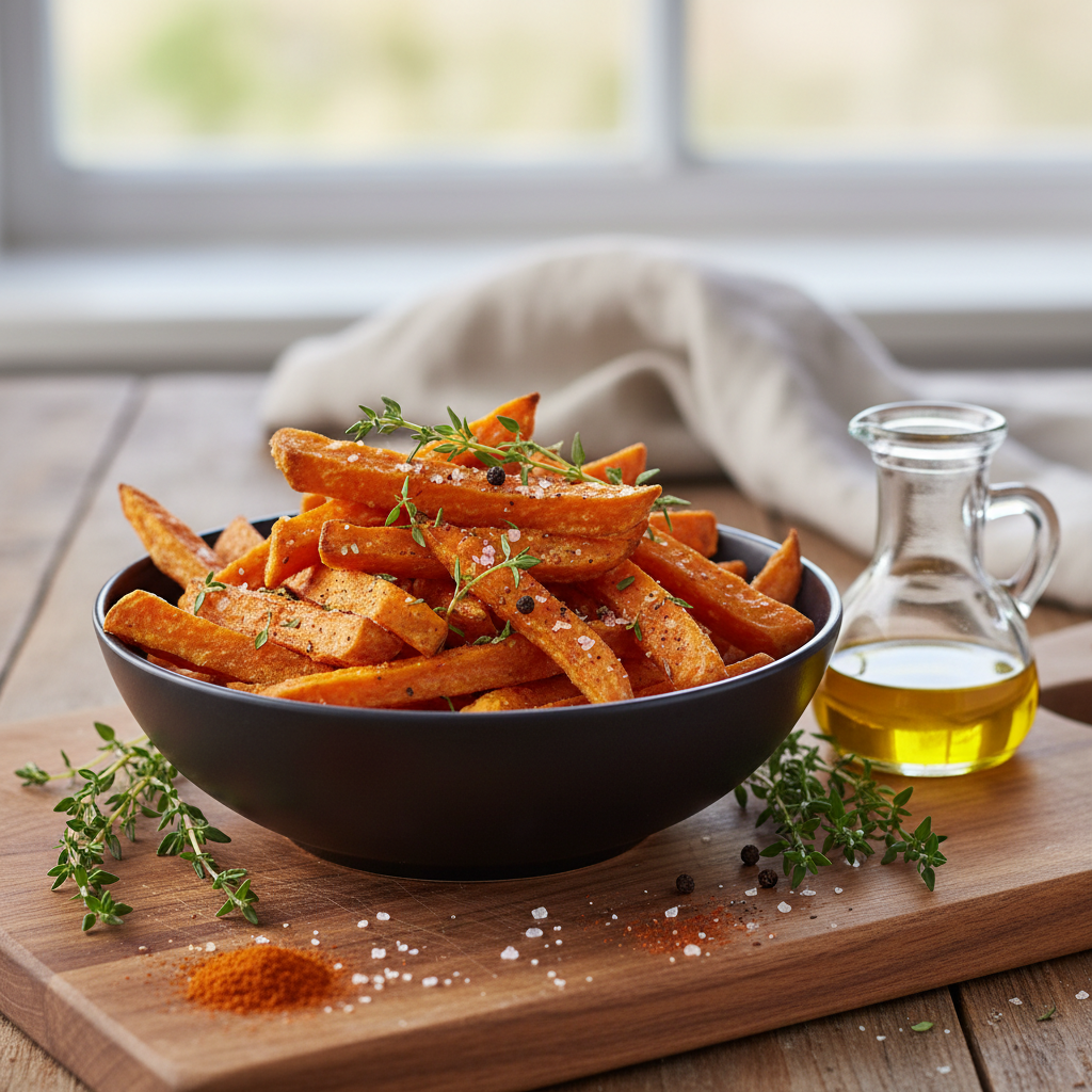 Frites de patates douces paprika Airfryer