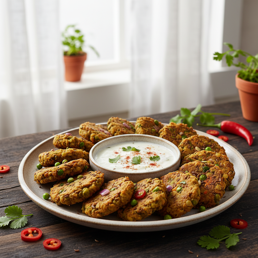 Masala vadai à la sauce yaourt Airfryer