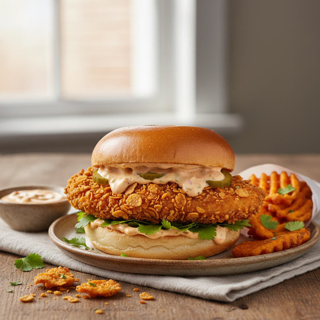 Chicken burger et sauce Big Mac Airfryer