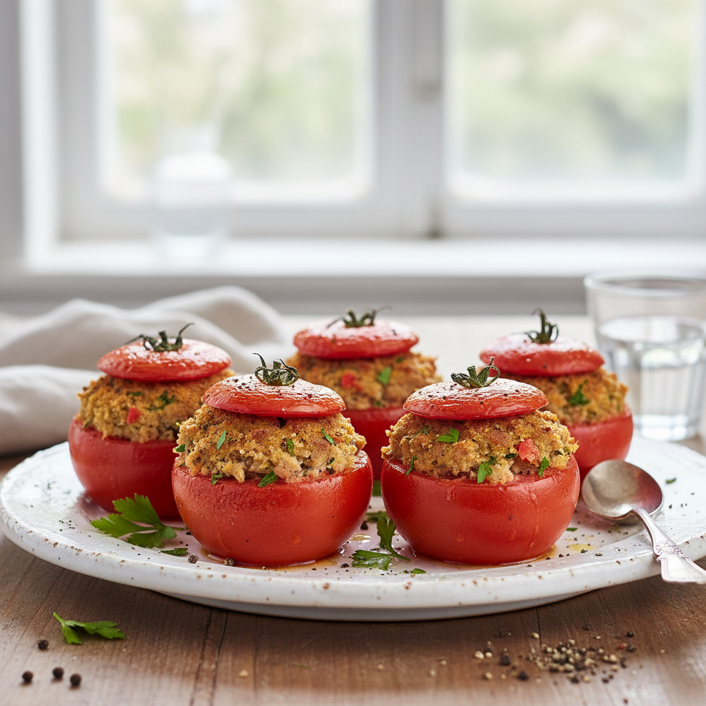 Tomates farcies à la chair à saucisse Airfryer