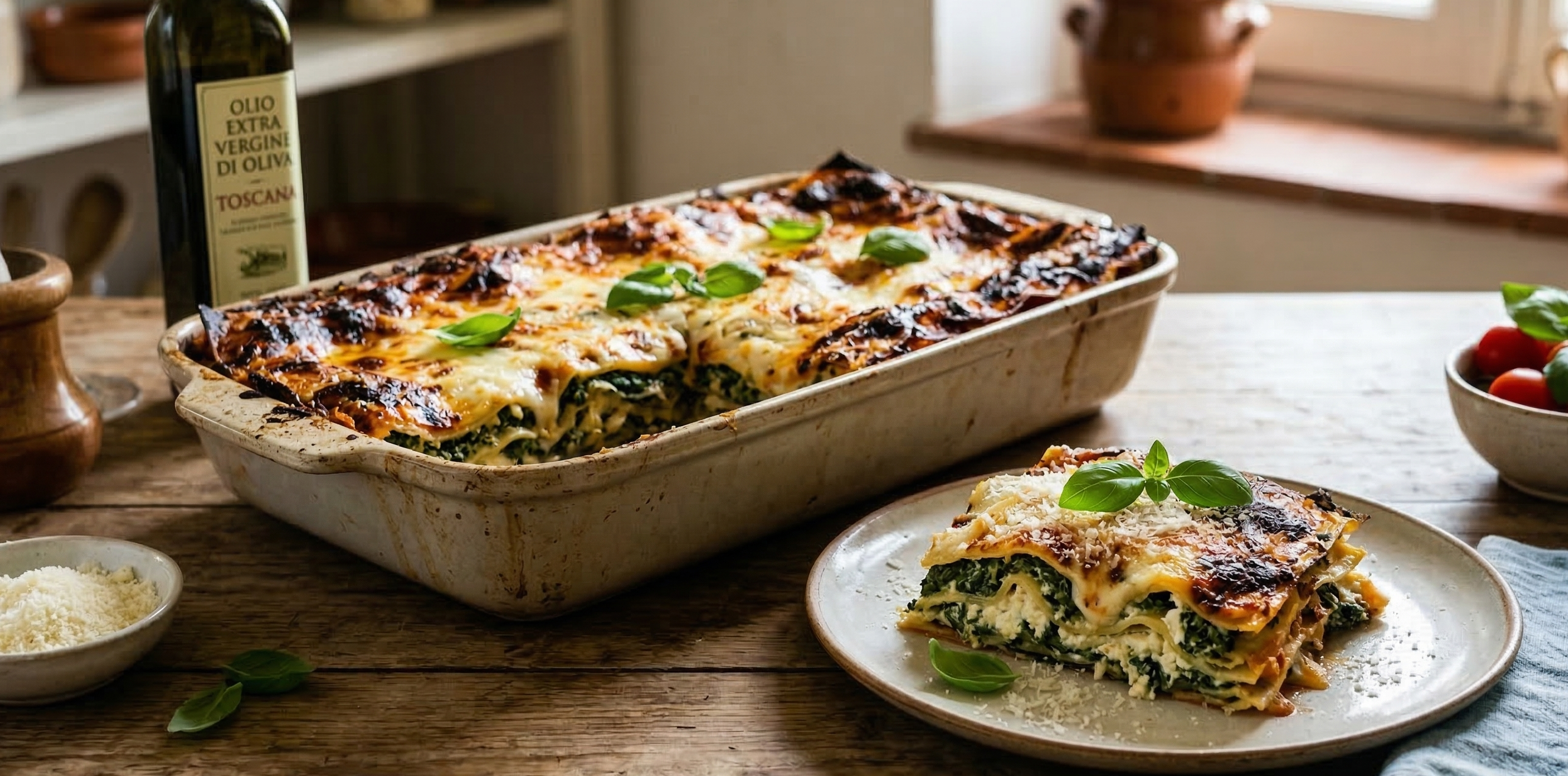 Lasagnes à la ricotta et aux épinards