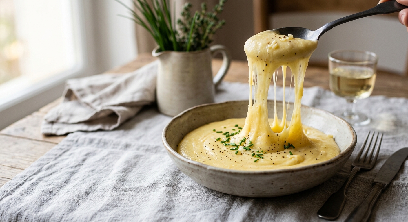 Aligot traditionnel d'Auvergne à la tome fraîche