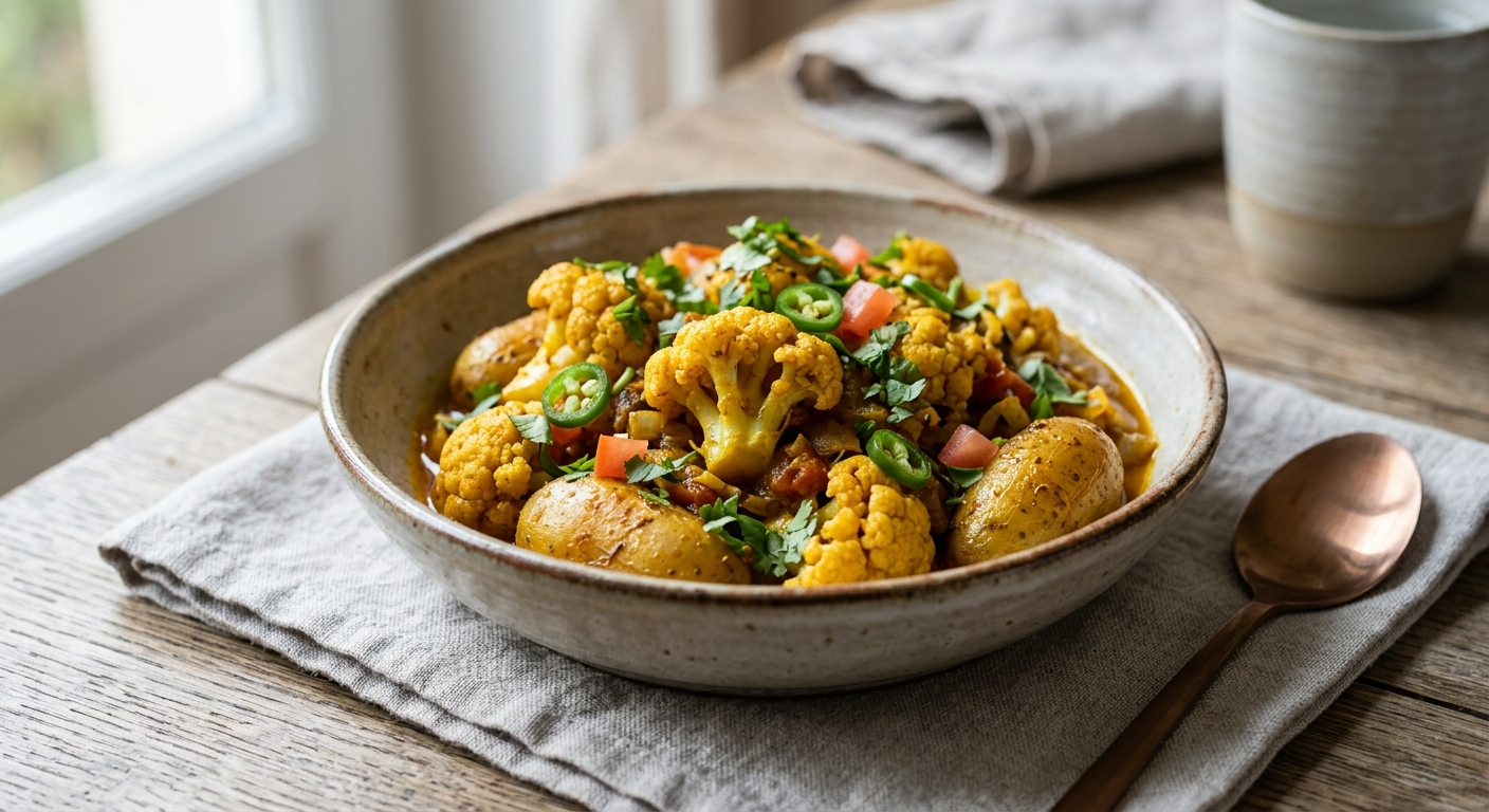 Aloo Gobi de pommes de terre