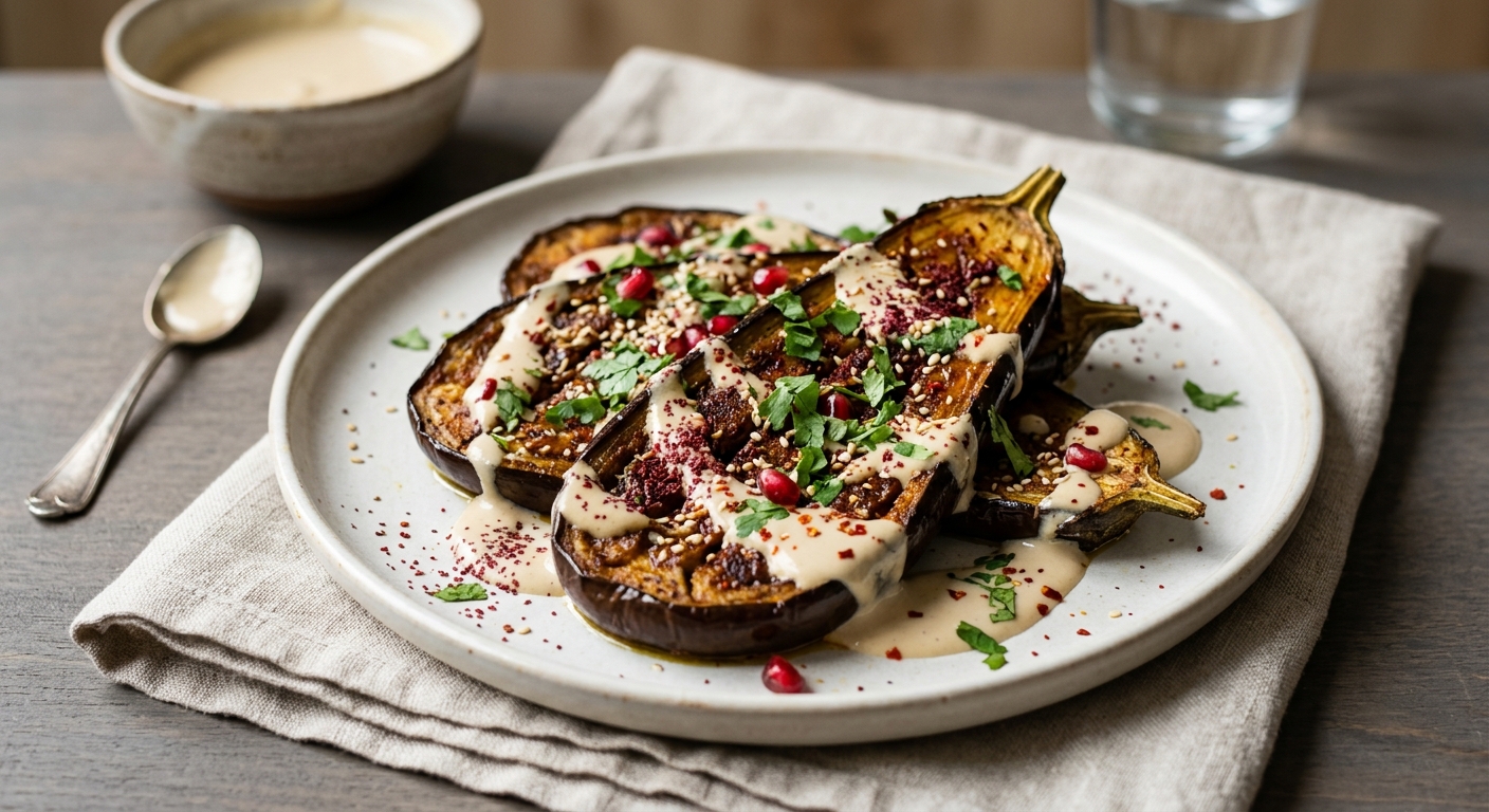 Aubergine au ras el-hanout