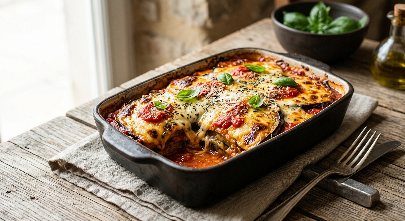 Aubergines a la parmigiana (ou à la parmesane)