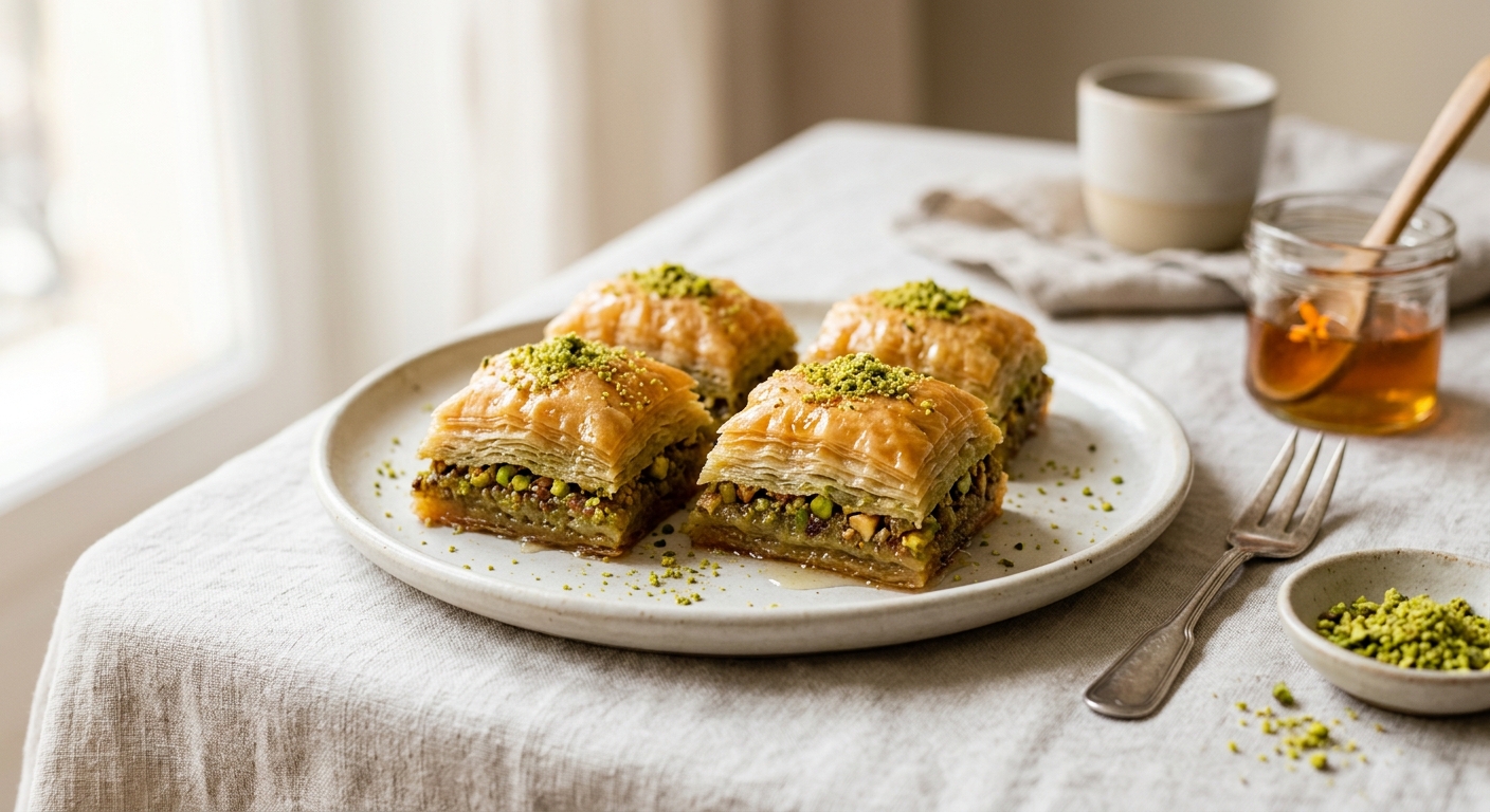 Baklavas aux pistaches
