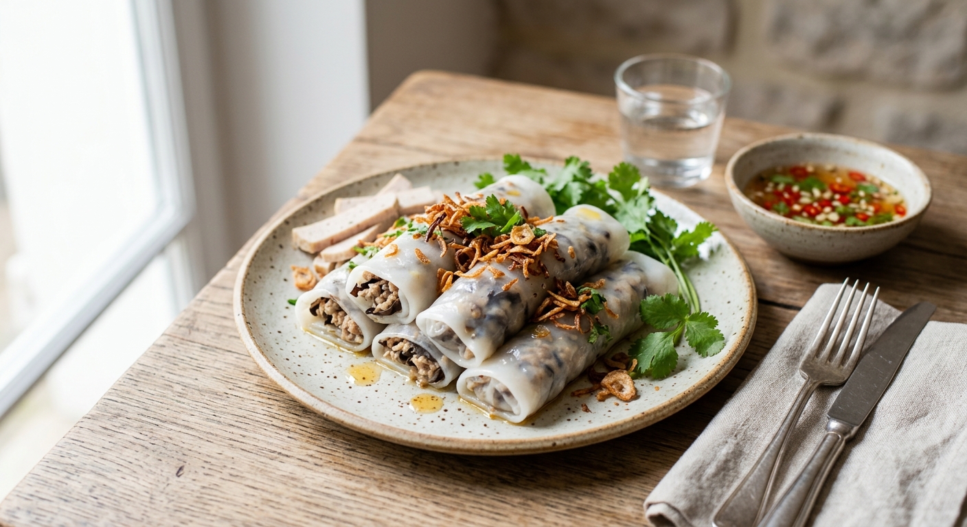 Banh cuon (crêpes vietnamiennes)