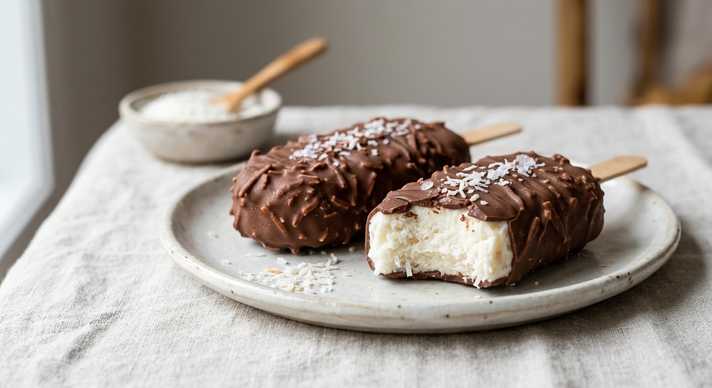 Barres glacées à la noix de coco