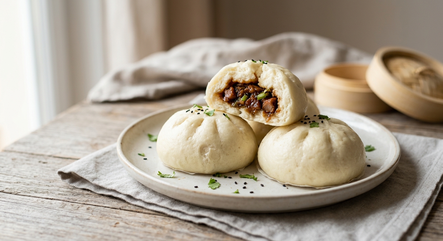 Beignets chinois à la vapeur ( dim sum ) de Kenzo