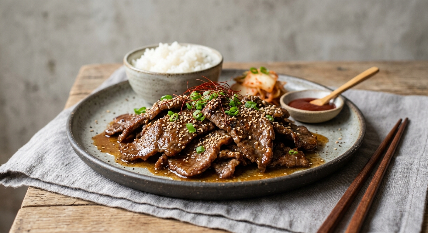 Boeuf mariné à la coréenne