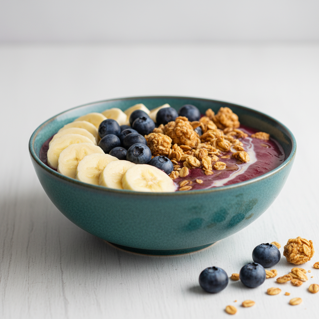 Bol açaï myrtilles granola