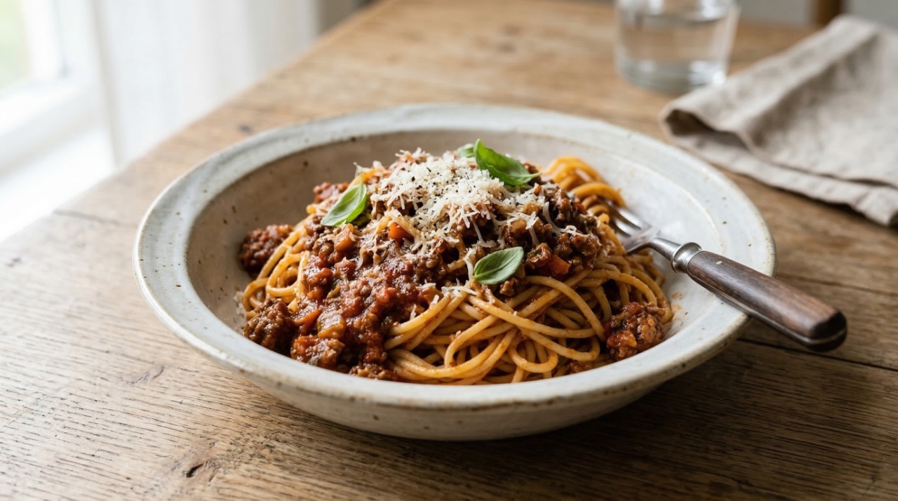 Spaghettis bolognaise maison