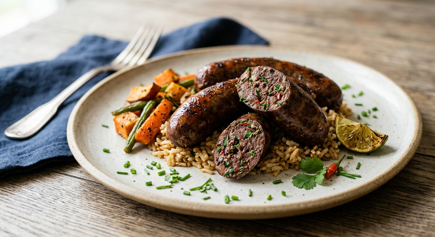 Boudins de porc façon créole