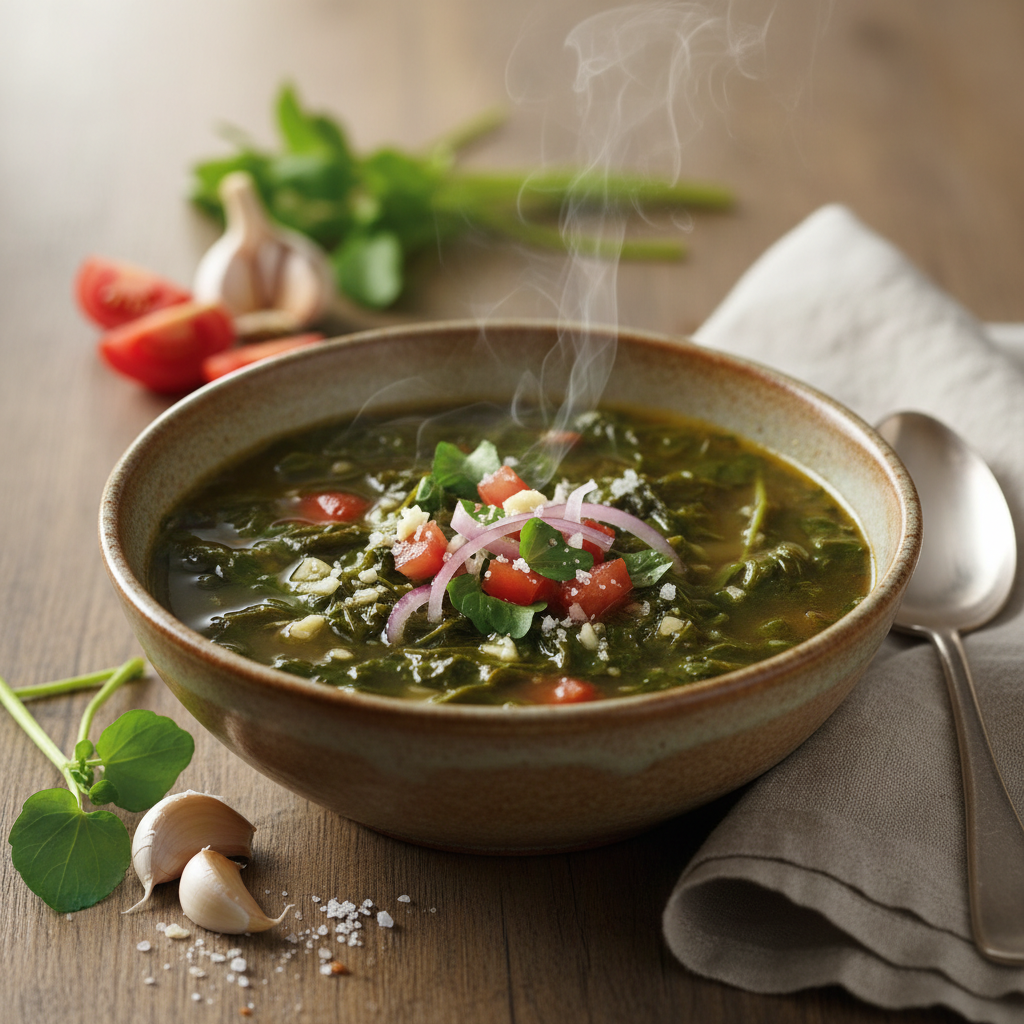 Bouillon de brèdes cresson
