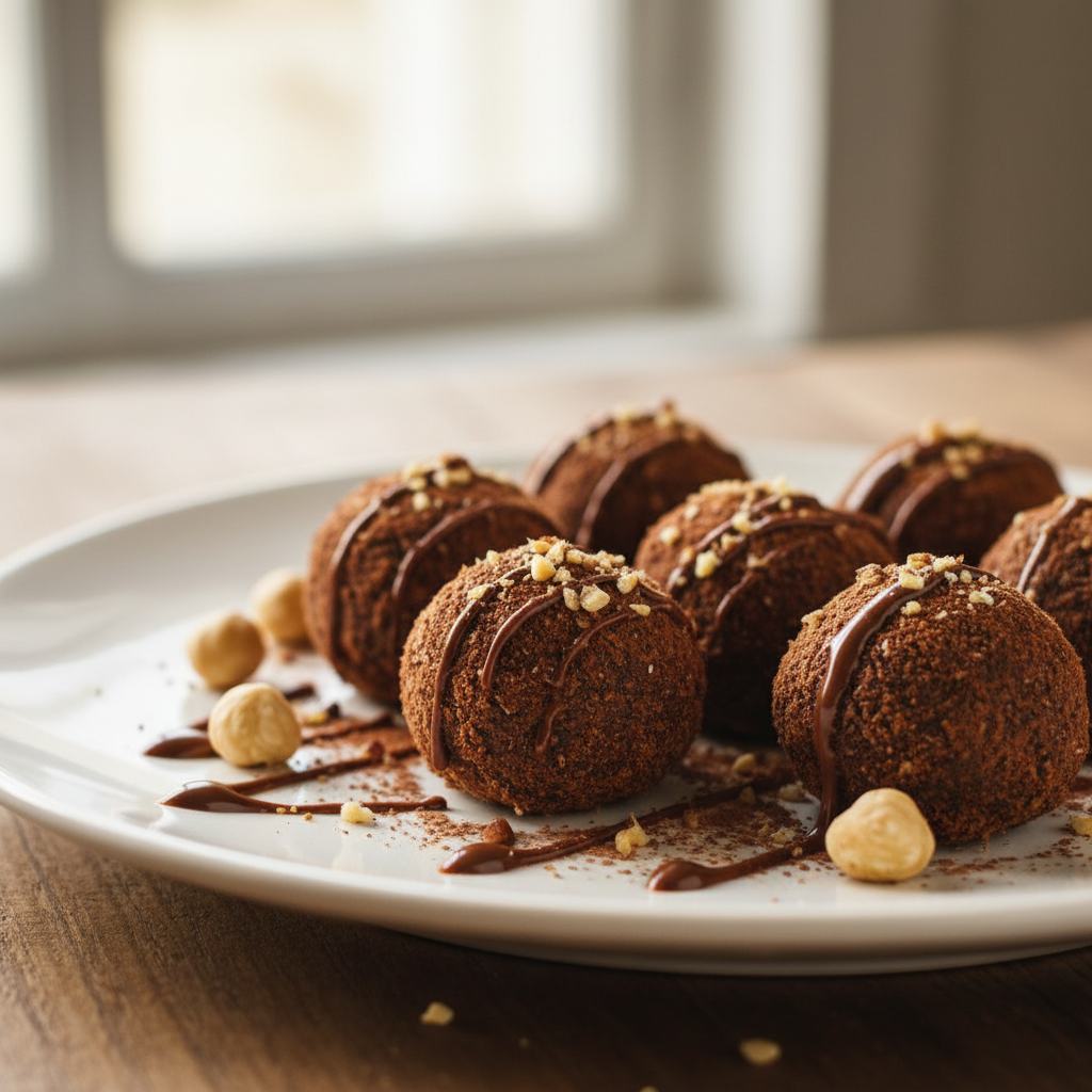 Boules Nutella et noisettes