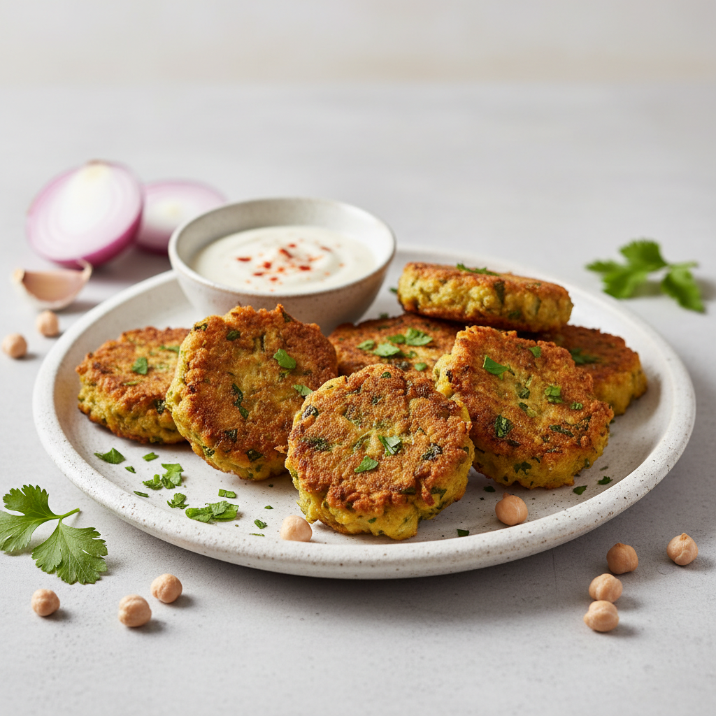 Boulettes de pois chiches et coriandre
