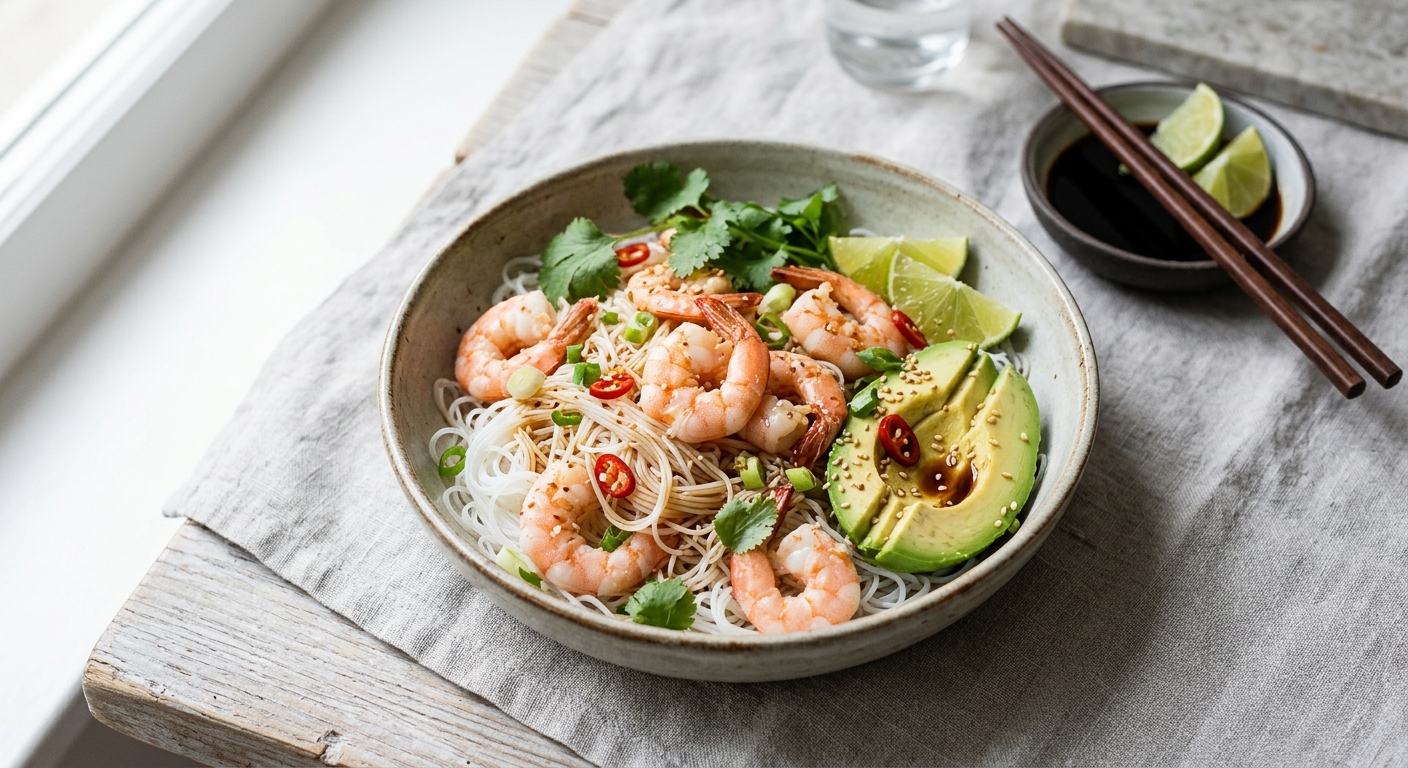 Bowl crevettes & avocat