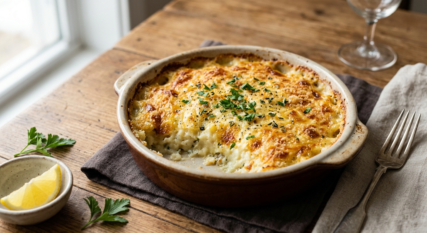 Brandade de morue gratinée