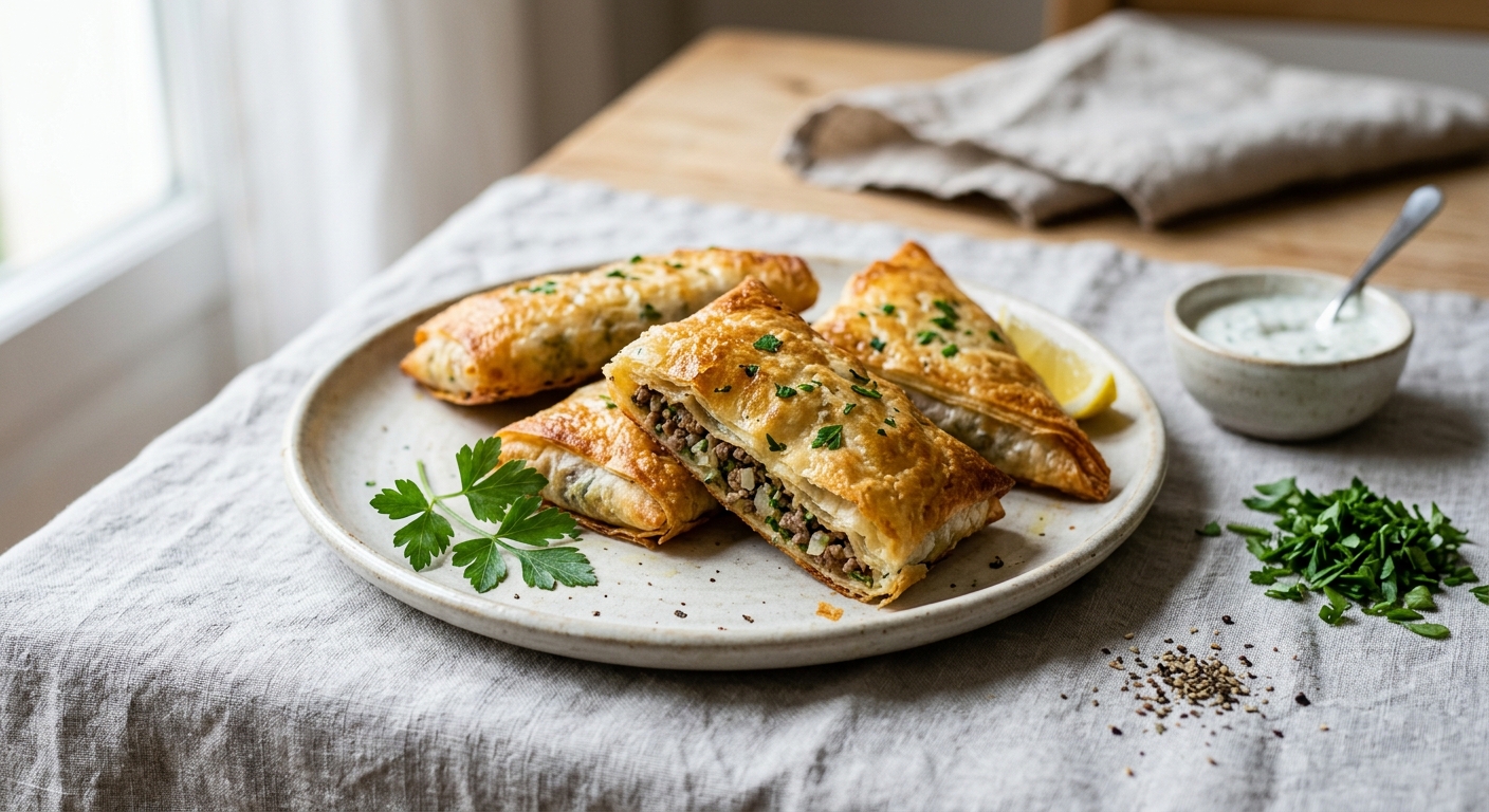 Bricks à la viande hachée au Airfryer