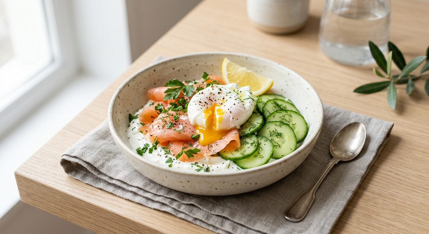 Brunch bowl au saumon