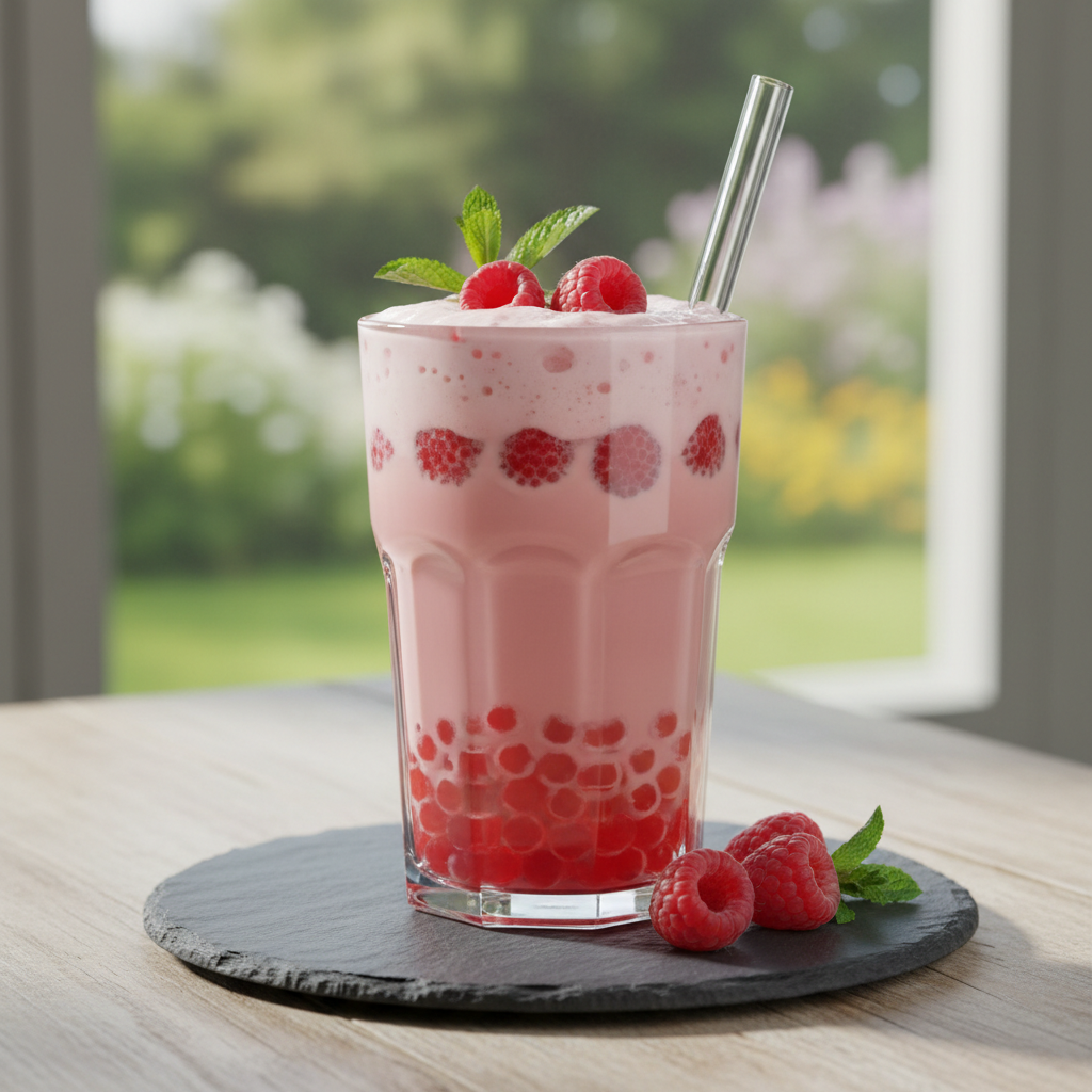 Bubble tea framboise