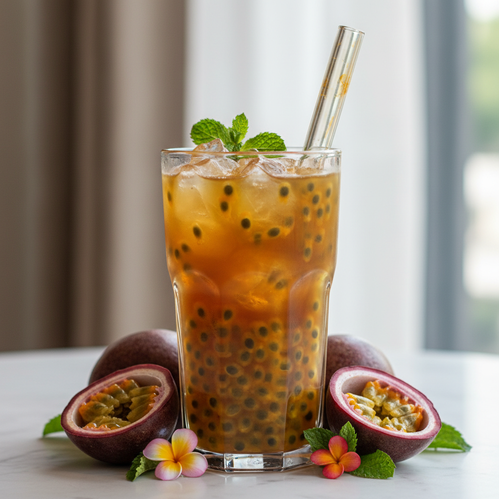 Bubble tea fruit de la passion