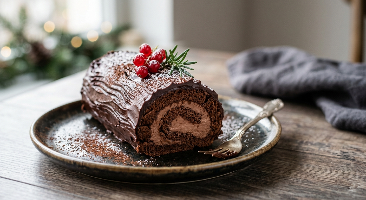 Bûche de Noël au chocolat
