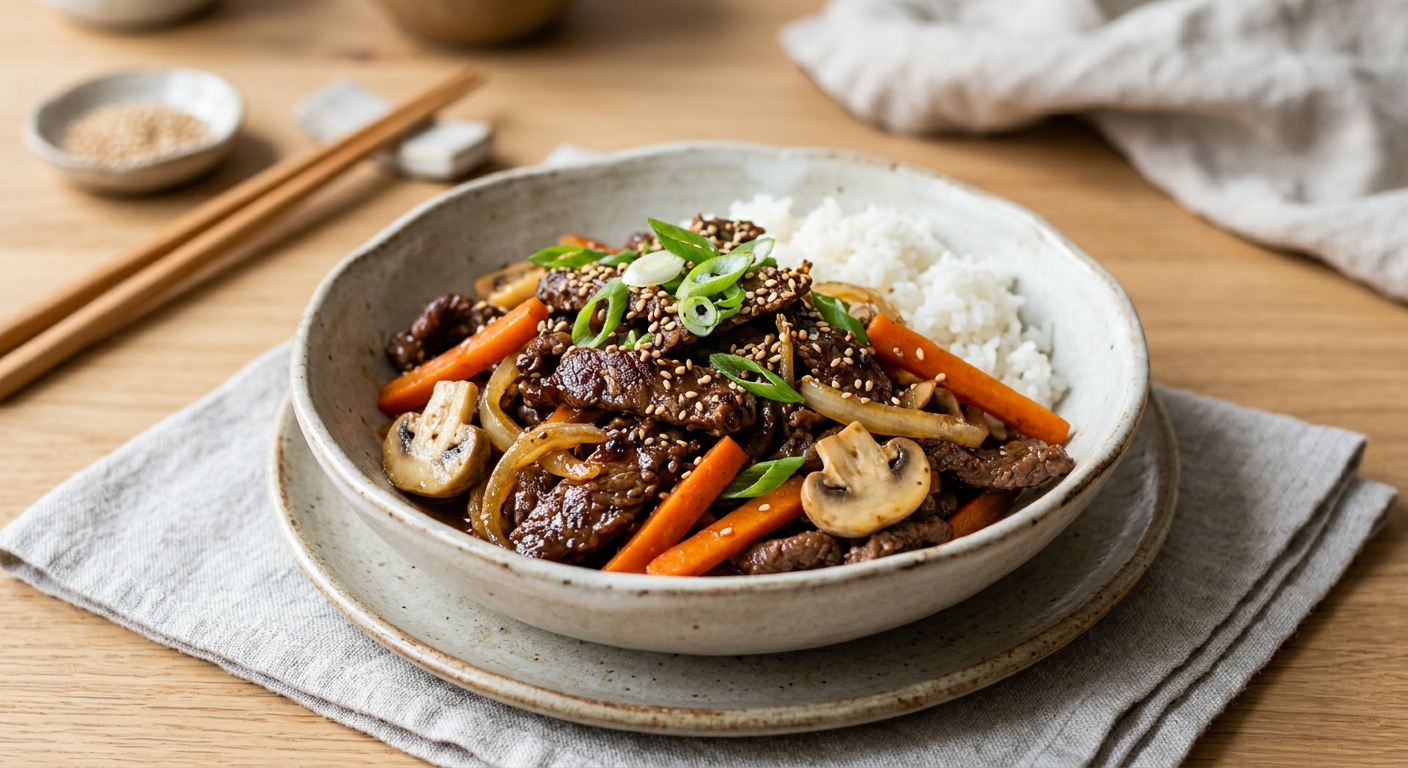 Bulgogi facile (sauté de boeuf coréen)