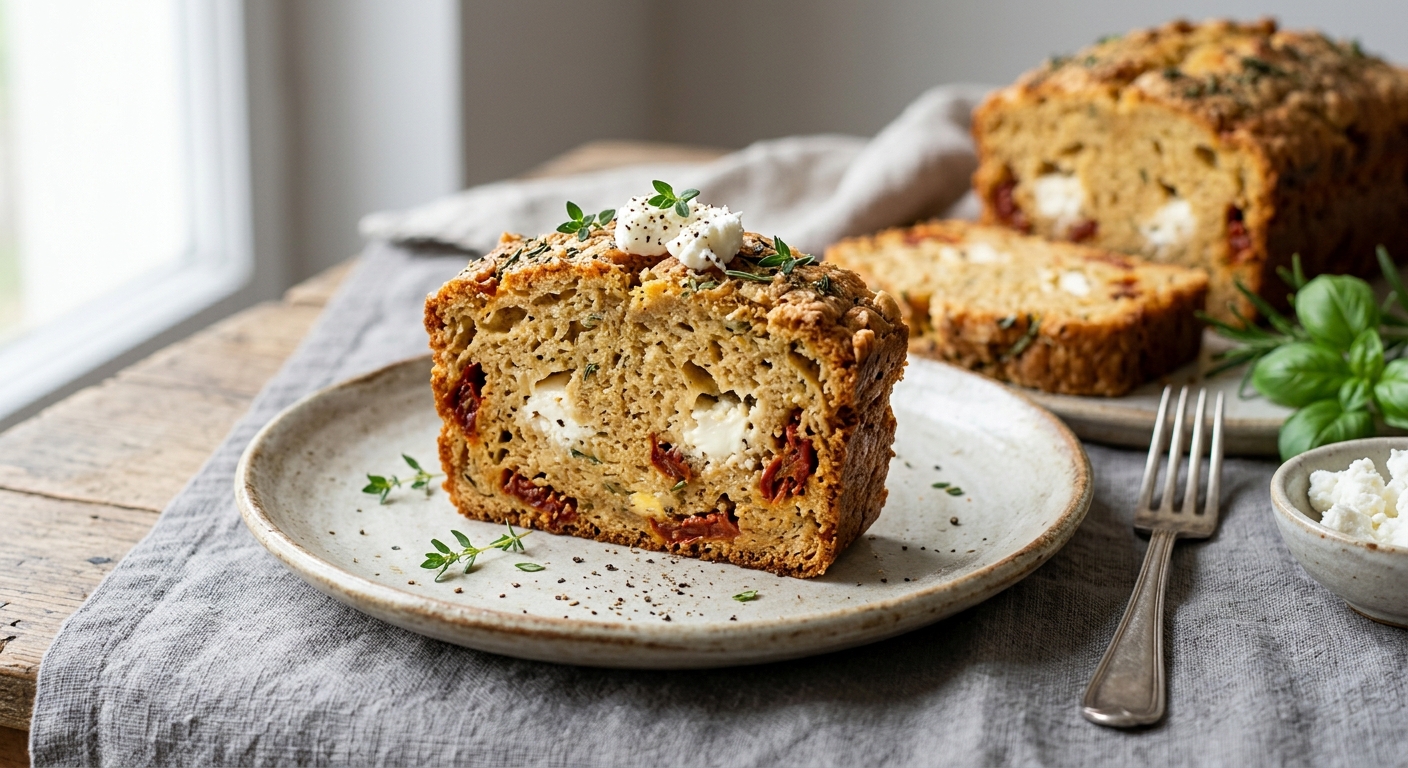Cake de chèvre aux tomates séchées