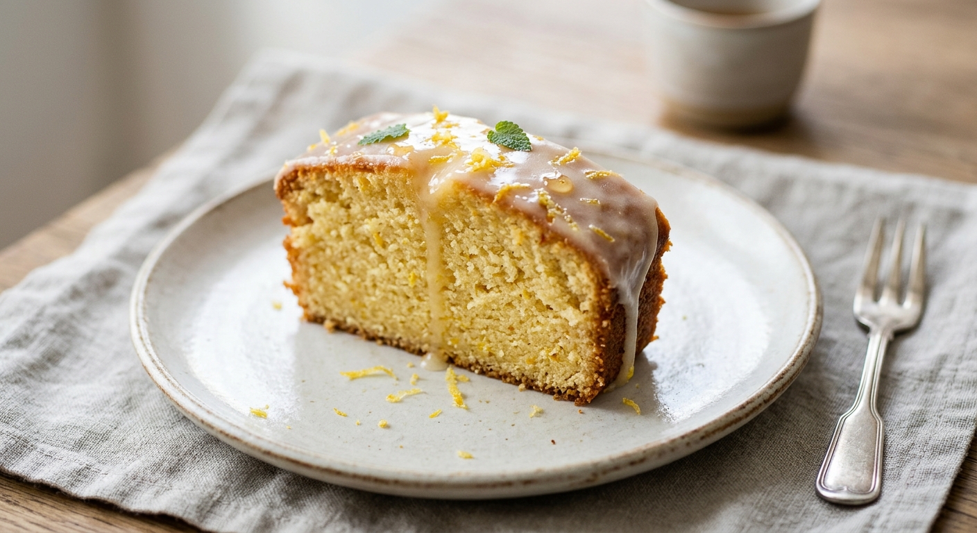Cake glacé au citron et au miel