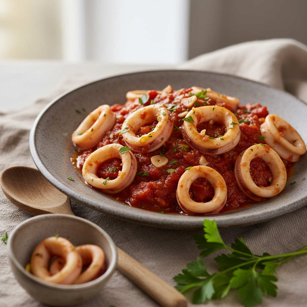 Calamars à la tomate
