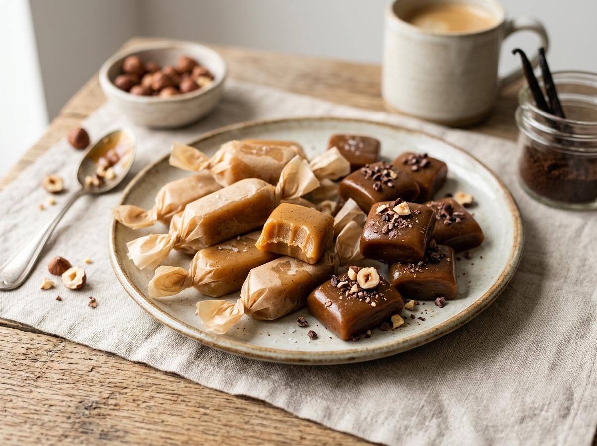 Caramels mous café ou vanille