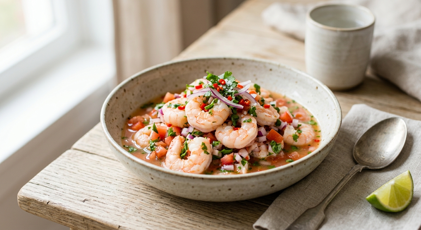 Ceviche de crevettes