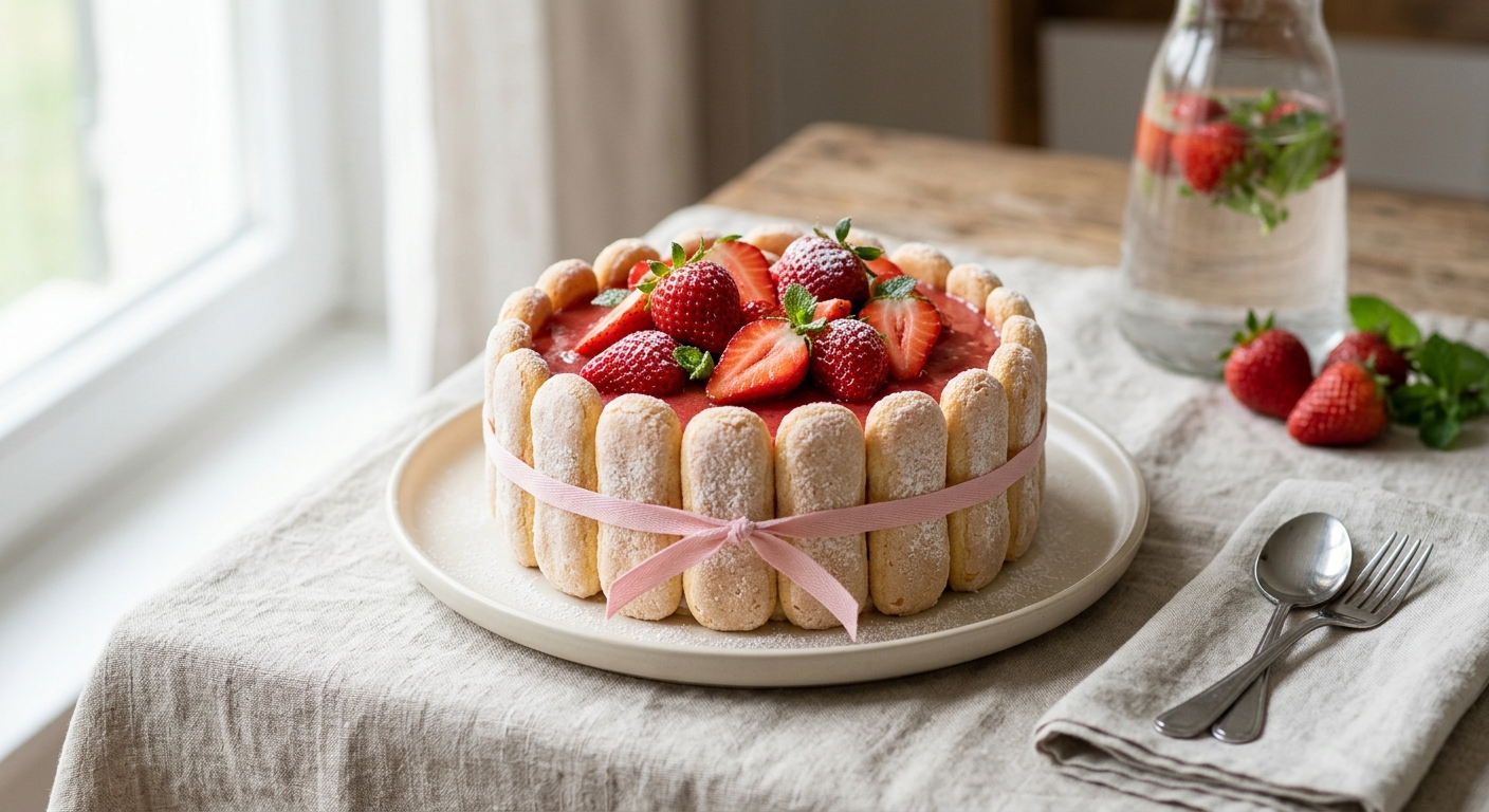 Charlotte aux fraises