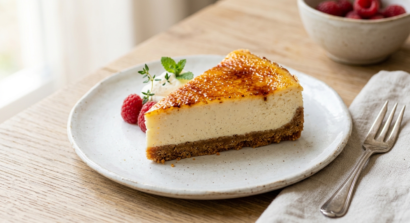 Cheesecake façon crème brûlée