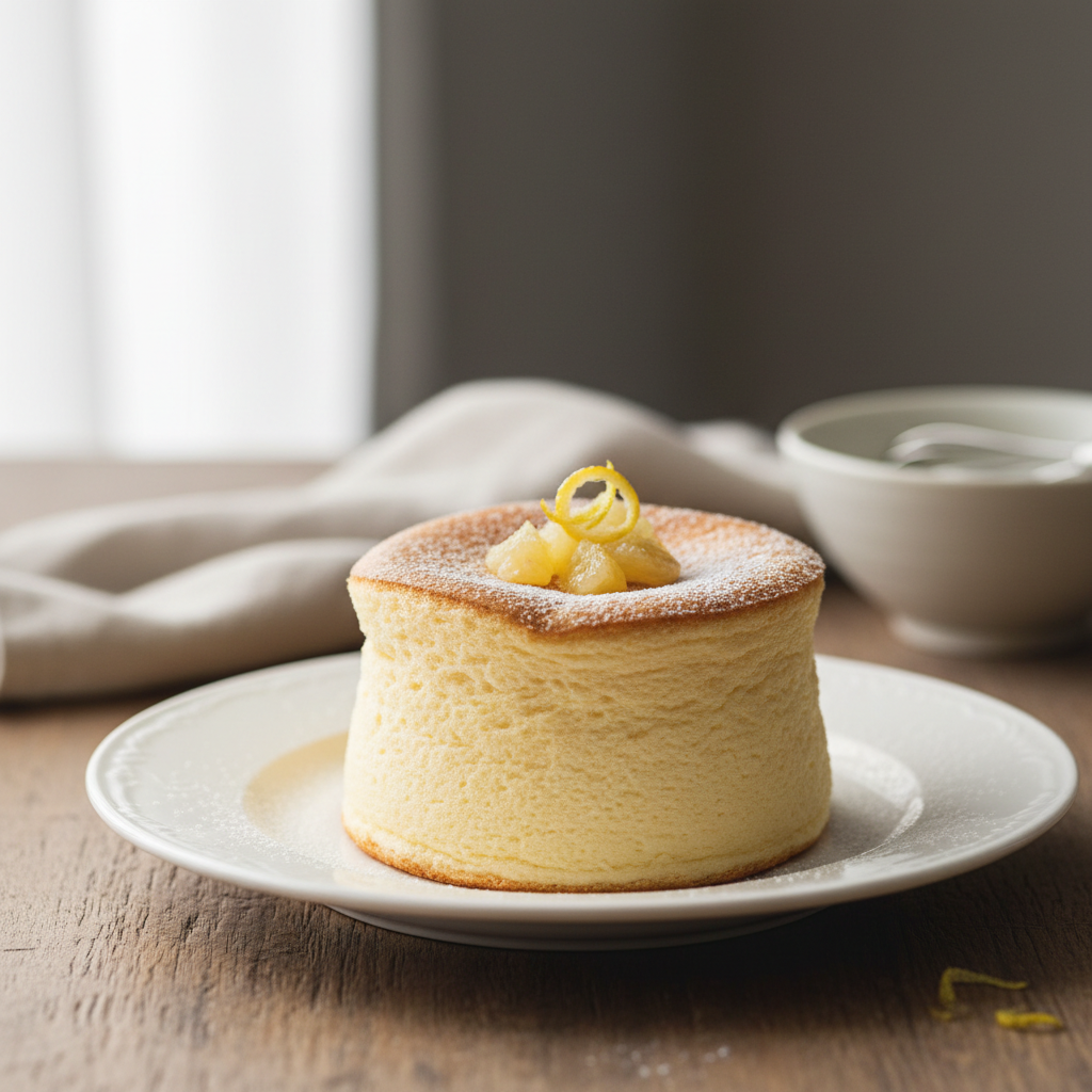 Cheesecake soufflé japonais