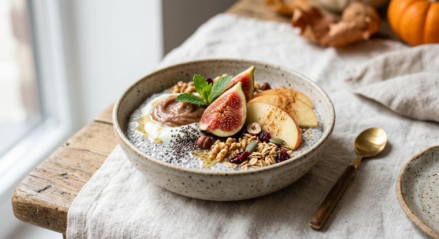 Chia bowl aux fruits d'automne