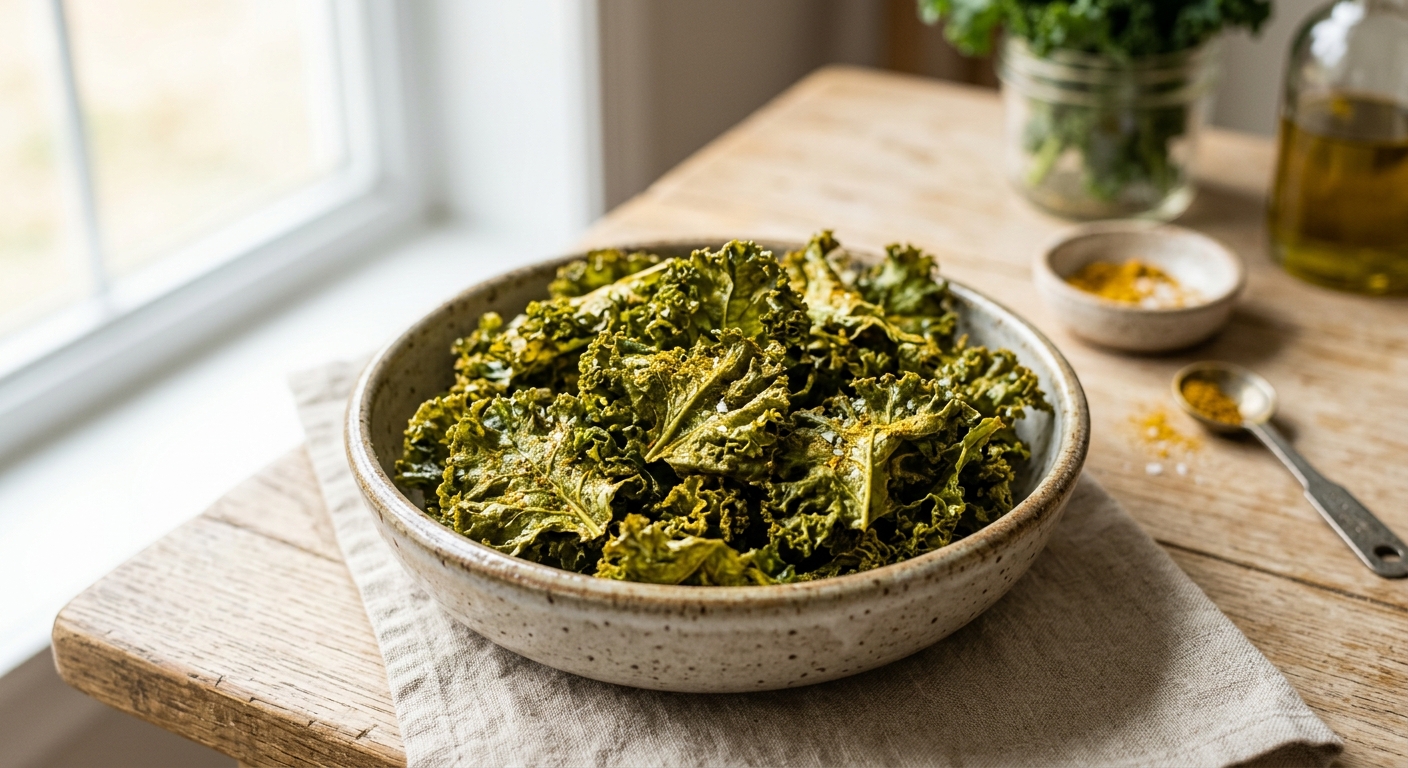 Chips de chou kale : croquant et gourmand