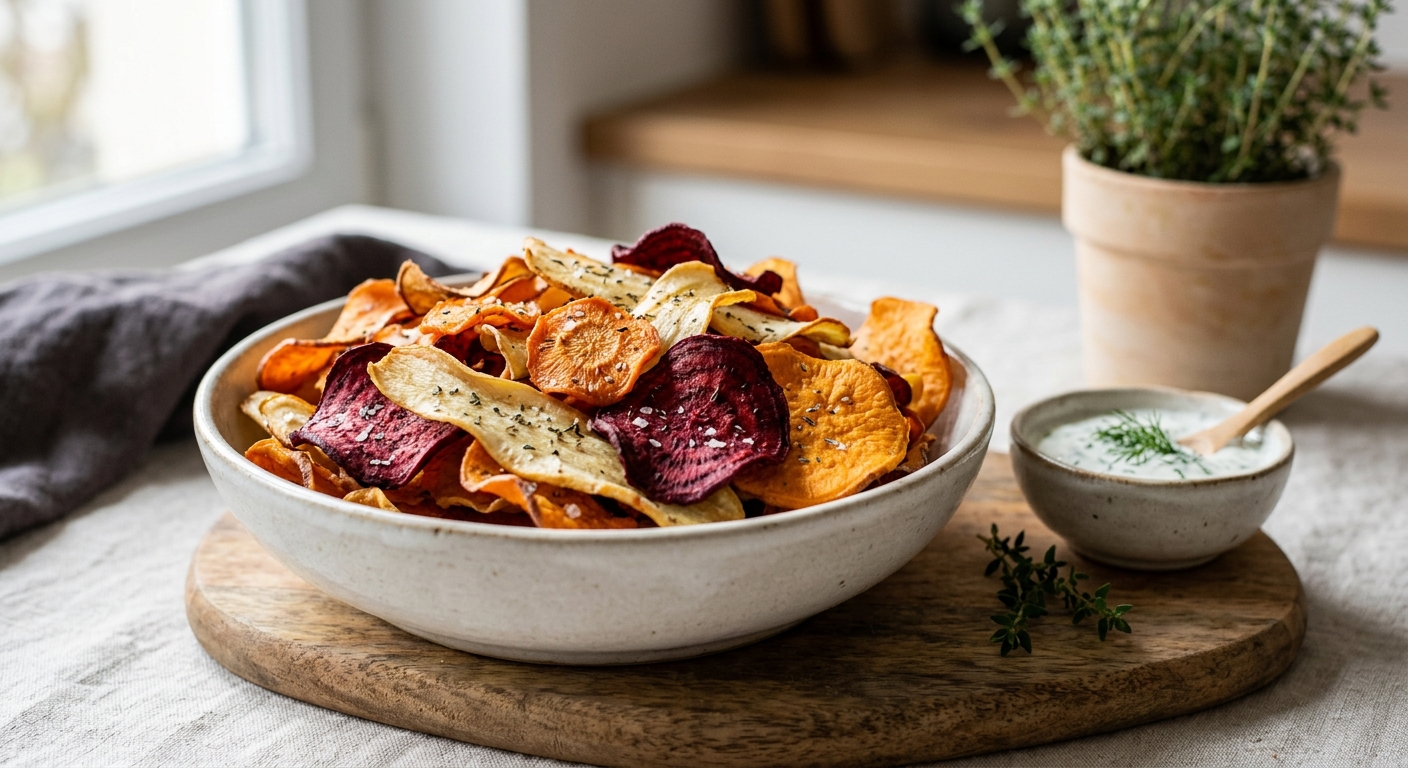 Chips de légumes au airfryer