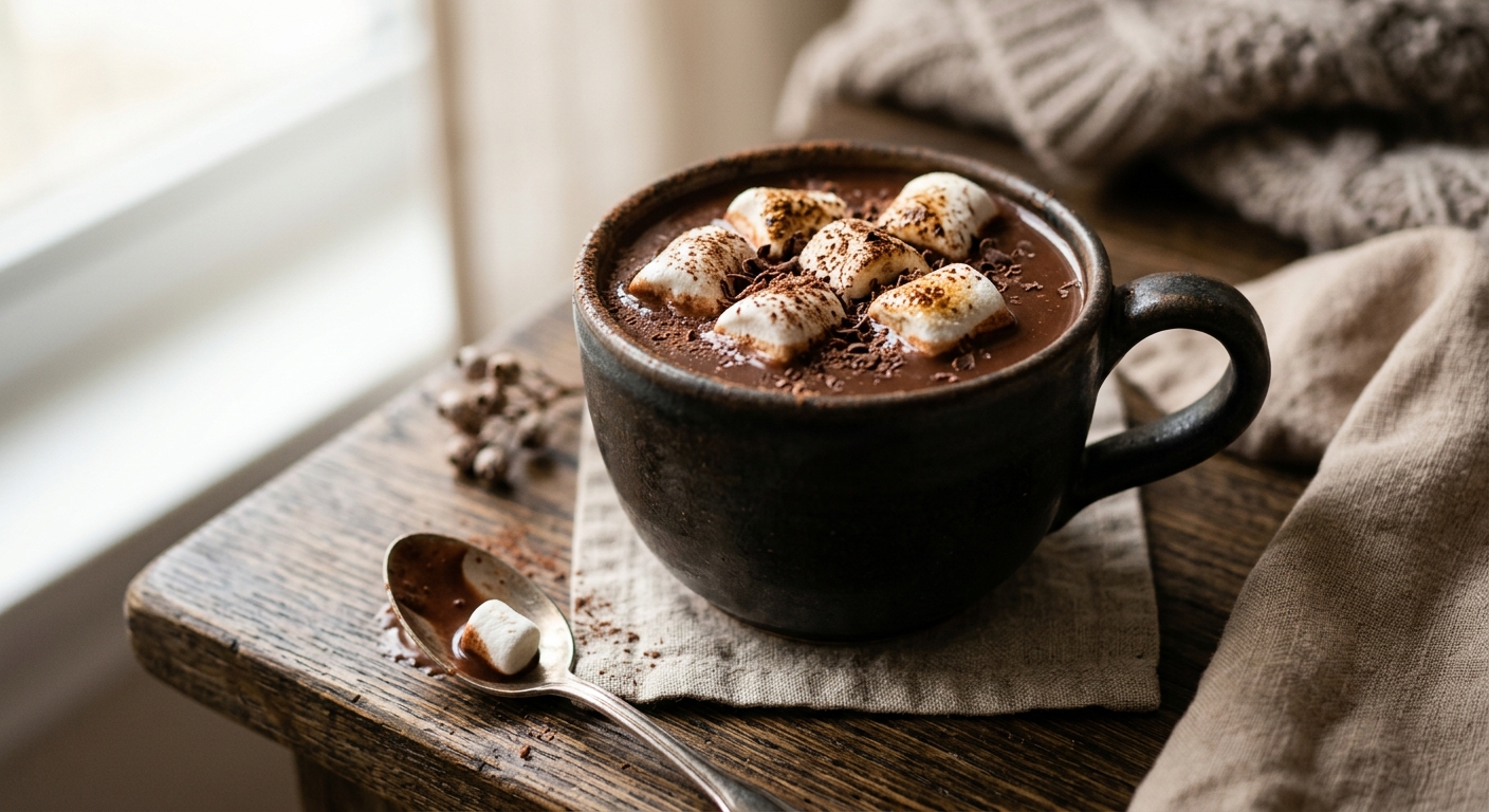 Chocolat chaud aux guimauves