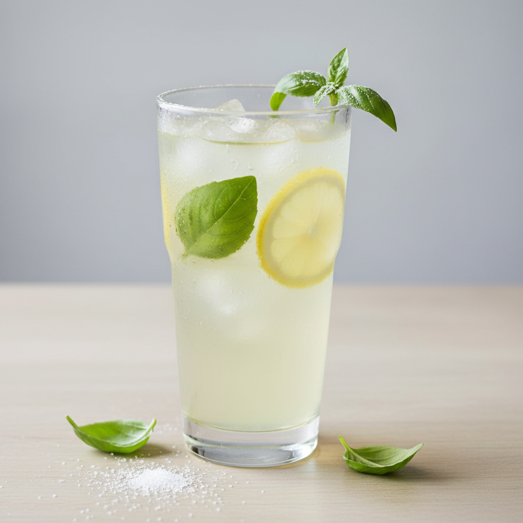 Citronnade au basilic