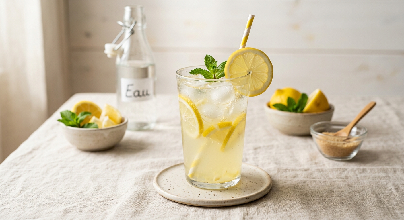 Citronnade maison facile : la boisson citron fraîcheur