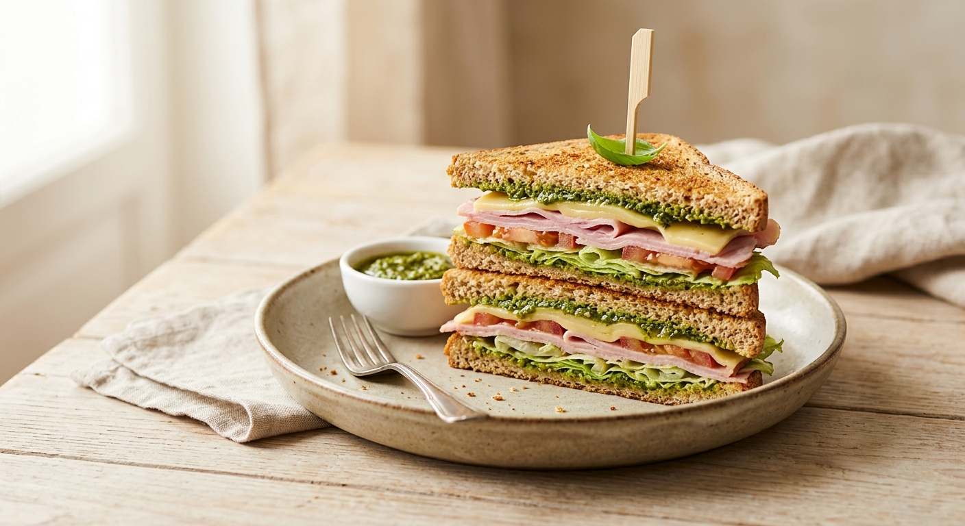 Club sandwich au pesto